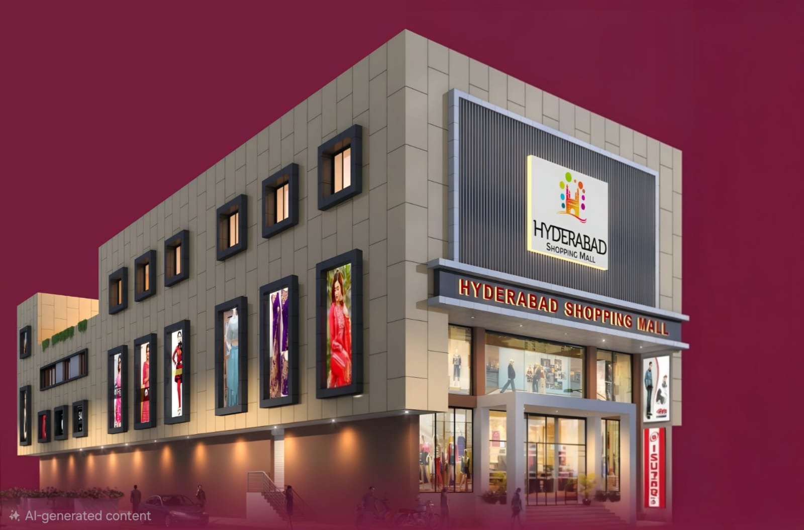 Hyderabad Shopping Mall building exterior, Nanded